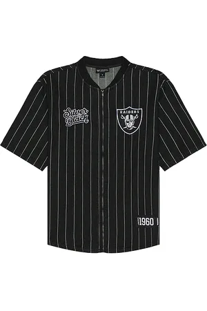 THE WILD COLLECTIVE Raiders Zip Front Top Jersey in .
