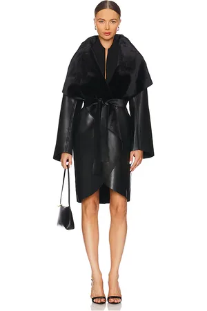 Norma Kamali Shawl Collar Reversible Coat in .