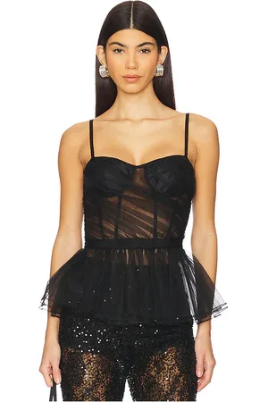 AKNVAS TOP BUSTIER TRANSPARENT RINA in .