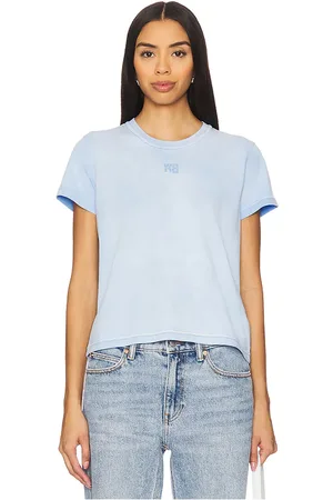 Alexander Wang Essential Shrunken Tee With Puff Logo in .