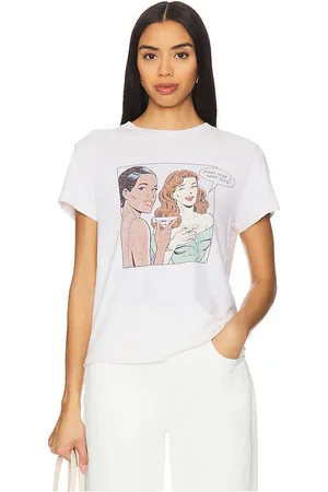 RE/DONE T-SHIRT CLASSIQUE HAPPY HOUR in .