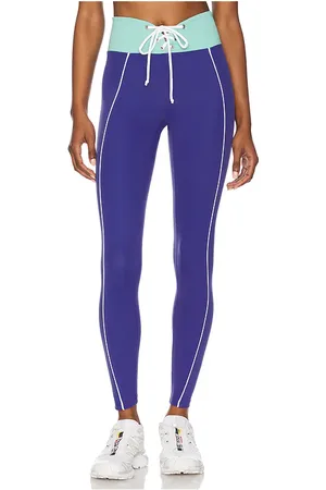 YEAR OF OURS LEGGINGS SPORT COLORBLOCK FOOTBALL in Blue,Teal.