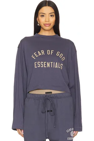 FEAR OF GOD Cropped Long Sleeve T-Shirt in .