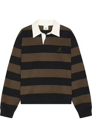 AGOLDE X RSVP Gallery Rugby in Olive, Black.