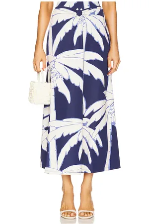 JOHANNA ORTIZ JUPE MIDI PALMS BREATH OF LIFE in .