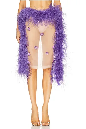 Milkwhite JUPE MIDI in .