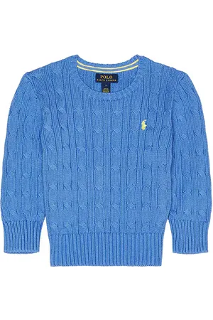 Ralph Lauren Kids Cable Knit Crewneck Sweater in .
