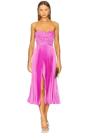AMUR Harden Strapless Midi Dress in .
