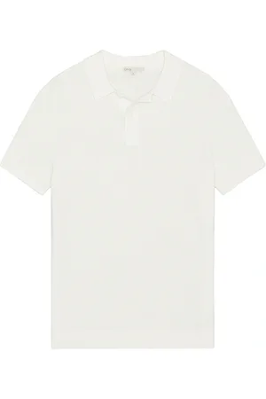 ONIA Cotton Linen Long Sleeve Sweater Polo in .