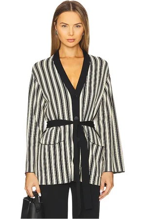 SIMON MILLER GILET MAX in Black,White.