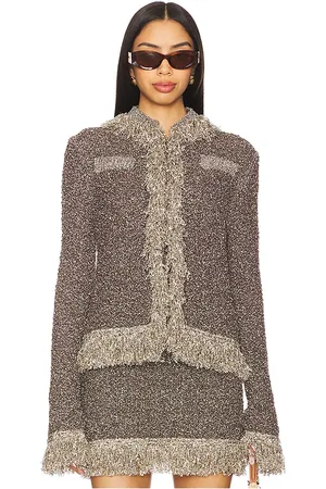 Asta Resort BLOUSON À FRANGES BIANCA in .