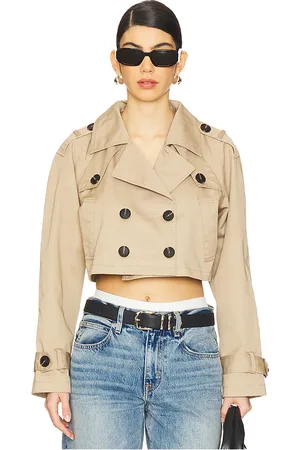 MORE TO COME Marja Cropped Trench in .