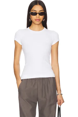 ENZA COSTA T-SHIRT RAS-DE-COU MANCHES CAPE in .