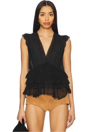 ALICE+OLIVIA Blanche Ruffle Swing Top in .