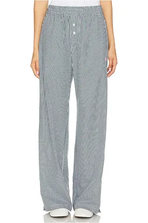 Fiorucci Gingham Logo Trousers in .