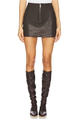REMAIN JUPE MINI EN CUIR in .
