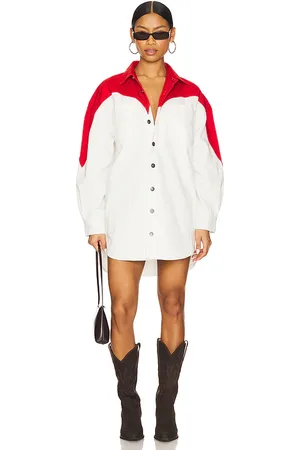Fiorucci Heart Denim Shirt Dress in .