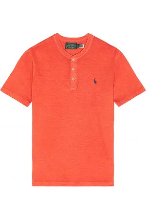 Ralph Lauren Short Sleeve Slub Jersey Henley T-Shirt in .