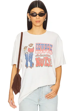 RE/DONE T-SHIRT COWBOY BUTTS in .