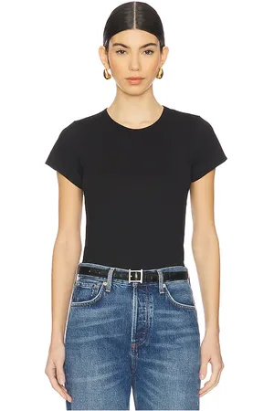 ÉTERNE Fitted Crewneck Short Sleeve Top in .