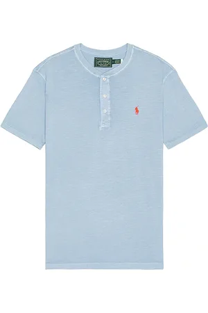 Ralph Lauren Short Sleeve Slub Jersey Henley T-Shirt in .