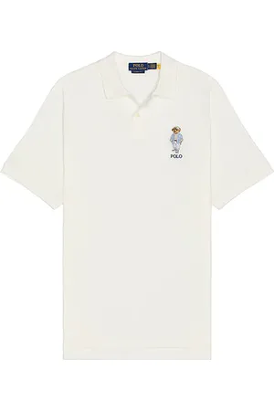 Ralph Lauren Short Sleeve Artisan Mesh Novelty Bear Polo in .