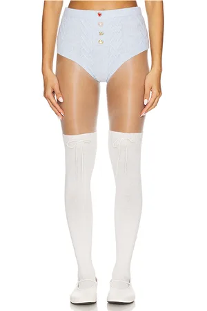 For Love & Lemons Cupid Knit High Waisted Panty in .