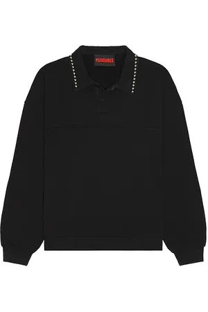 Pleasures Tweak Studded Polo Sweatshirt in .