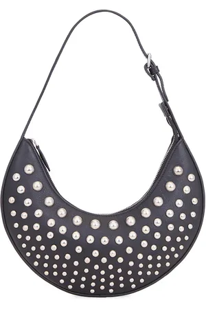 Understated Leather SAC À MAIN CLOUTÉ MOON in .