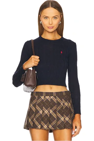 Ralph Lauren PULL CROPPED EN COTON TORSADÉ in .