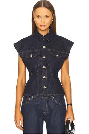 Frame Nipped Vest in .