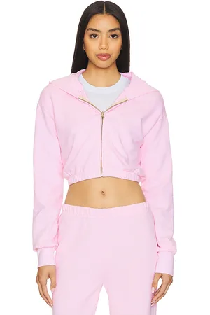 LA Made Zip Up Crop Hoodie in .