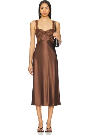 CAMI ROBE MI-LONGUE DRESS in .