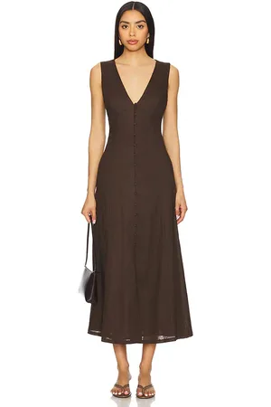Bardot ROBE MIDI EN LIN CORDELIA in .