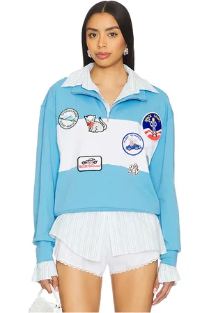 yuhan wang Embroidered Patches Sweatshirt in .