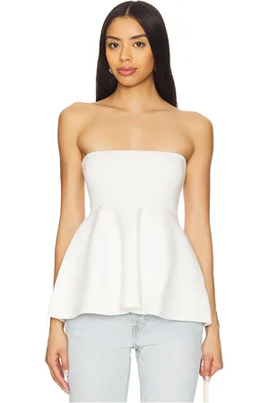 LINE & DOT Isadore Knit Sweater Peplum Top in .
