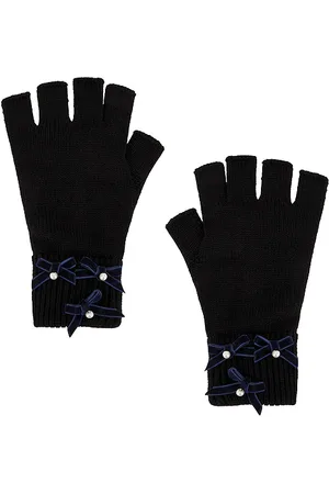 Lele Sadoughi GANTS BOW EMBELLISHED FINGERLESS in .