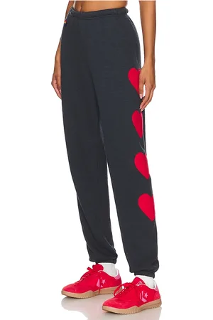 AVIATOR NATION PANTALON SWEAT HEART EMBROIDERY in .