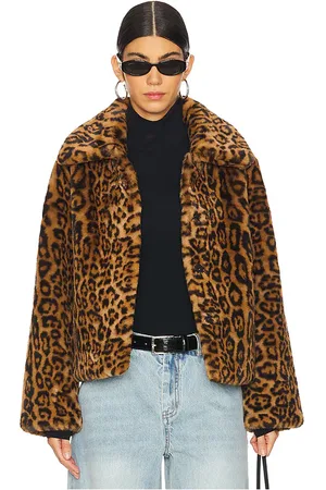 Apparis MANTEAU COURT ELIS LEOPARD in .