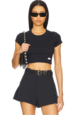 Alexander Wang T-SHIRT CROPPED MANCHES COURTES BODYWEAR in .