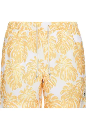 Original Penguin 5 All Over Print Monstera Swim Trunk in .