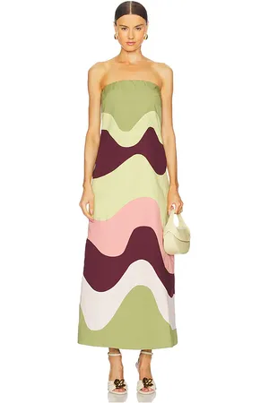 Adriana Degreas ROBE GIARDINO in Green,Burgundy.