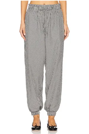 Tanner Fletcher PANTALON FORME JOGGING KENNEDY RUFFLE GINGHAM in .