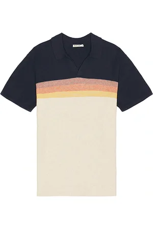Marine Liam Sweater Polo in Navy,Cream.