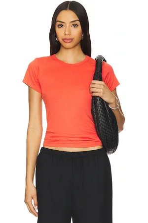 ÉTERNE Fitted Crewneck Short Sleeve Top in .