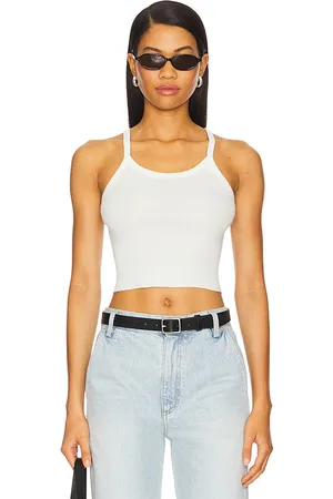 ÉTERNE Cropped Rib Tank Top in .