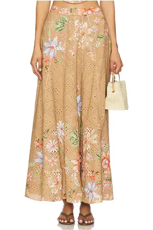 HEMANT AND NANDITA JUPE LONGUE in Tan,Neutral.