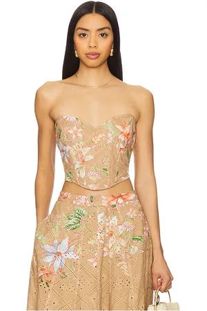 HEMANT AND NANDITA CORSET in Tan,Neutral.