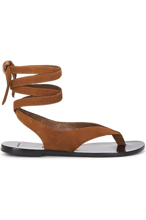 BLACK SUEDE STUDIO SANDALES TRES in .