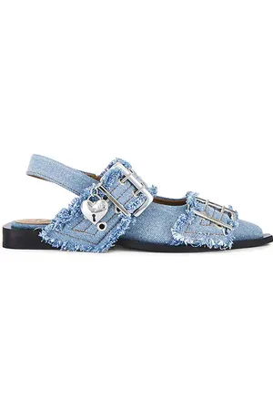 Ganni Feminine Buckle Ballerina in .